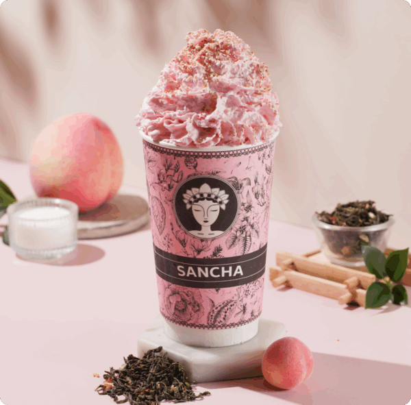 Peach Oolong Milk Tea Frappe